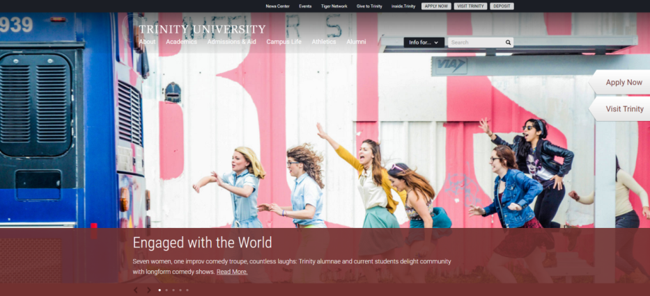 Trinity University New Website