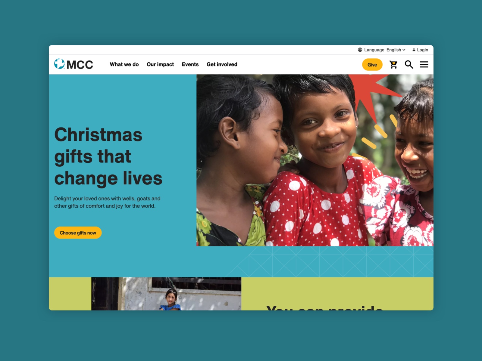MCC website desktop