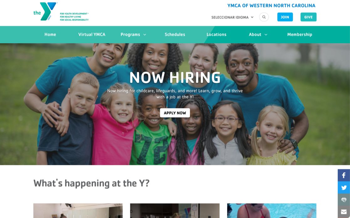 <span>YMCA of Northwest North Carolina</span>
 Case Study Image