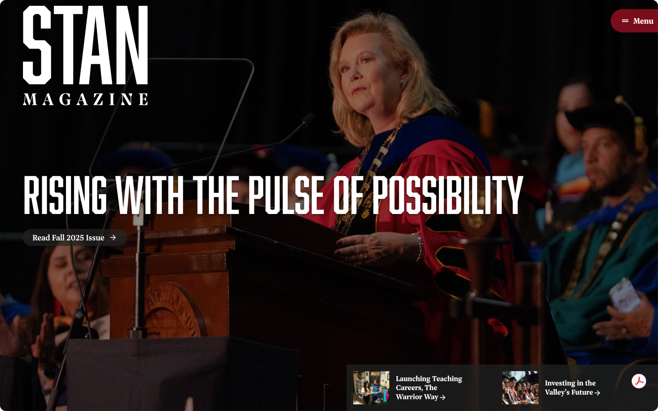 <span>STAN Magazine for California State University, Stanislaus</span>
 Case Study Image