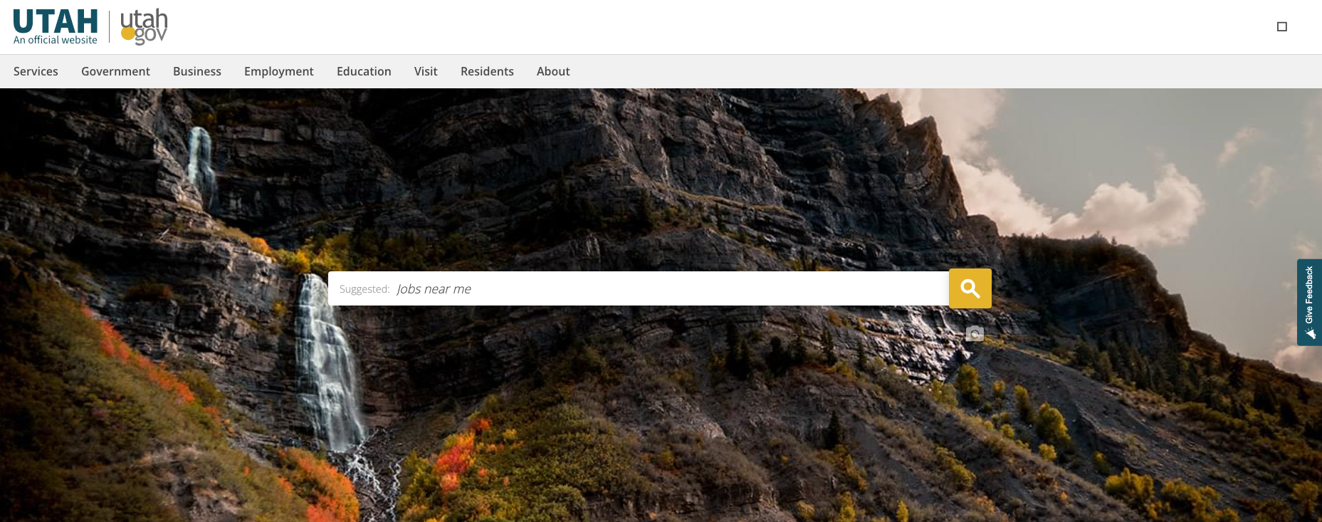 Utah gov website