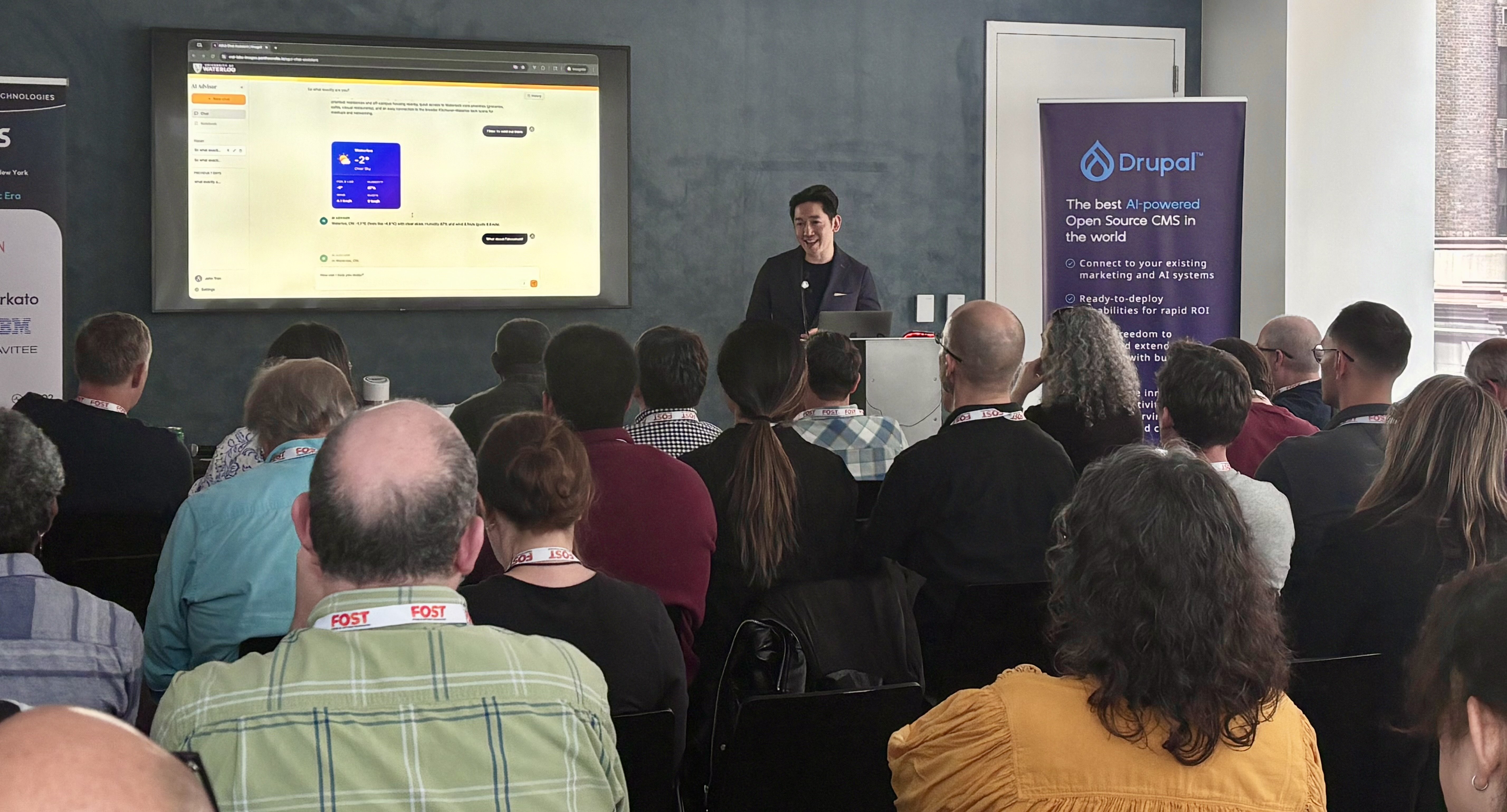 John Tran, CTO, shared an update on ImageX’s innovations with Drupal AI
