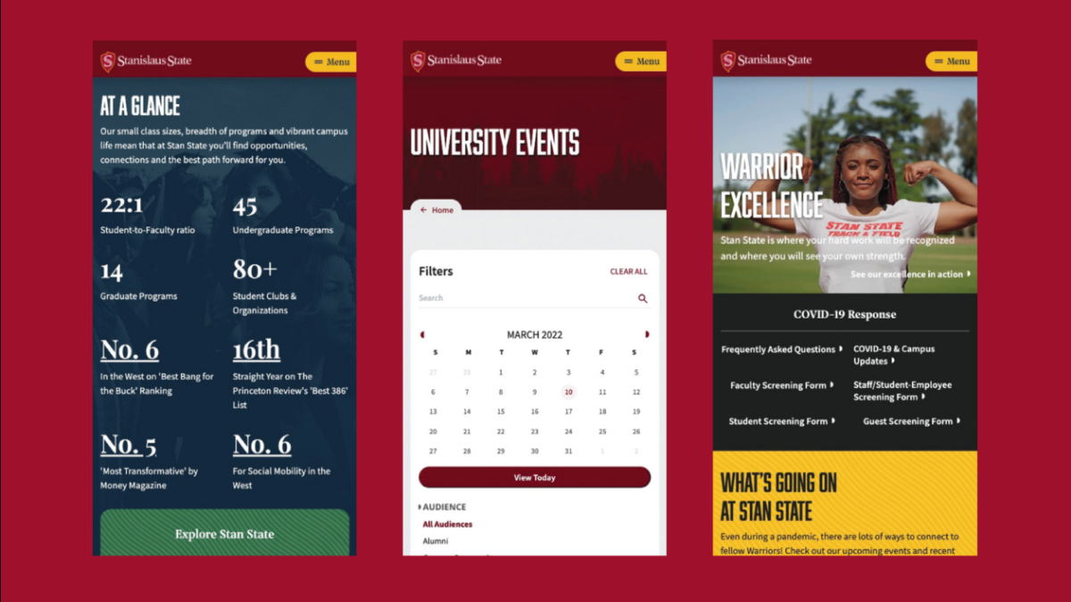 California State University, Stanislaus, uses a custom group structure that provides access for departmental users to update only content within their department.