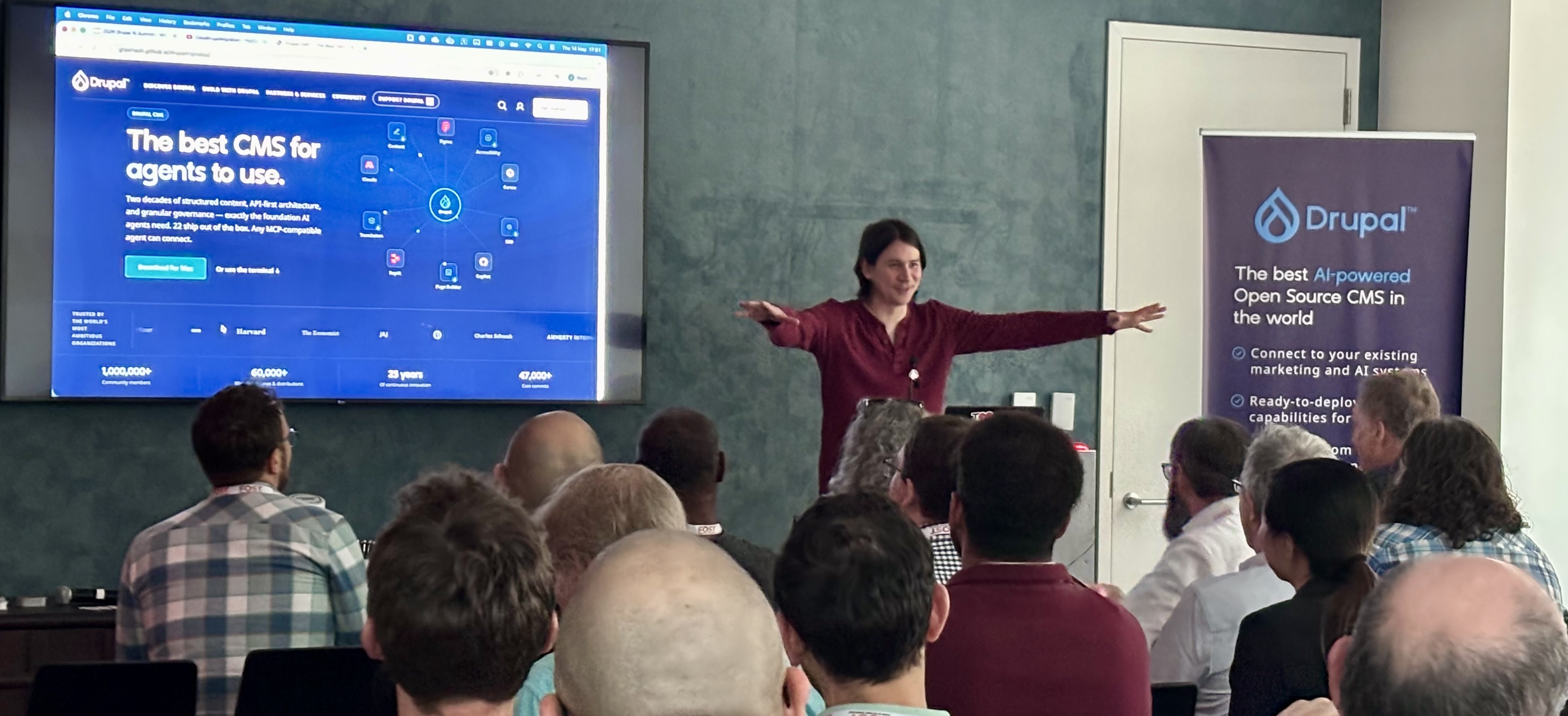 Jamie Abrahams of FreelyGive demoed how teams can move from concept to working implementations with agent driven systems.