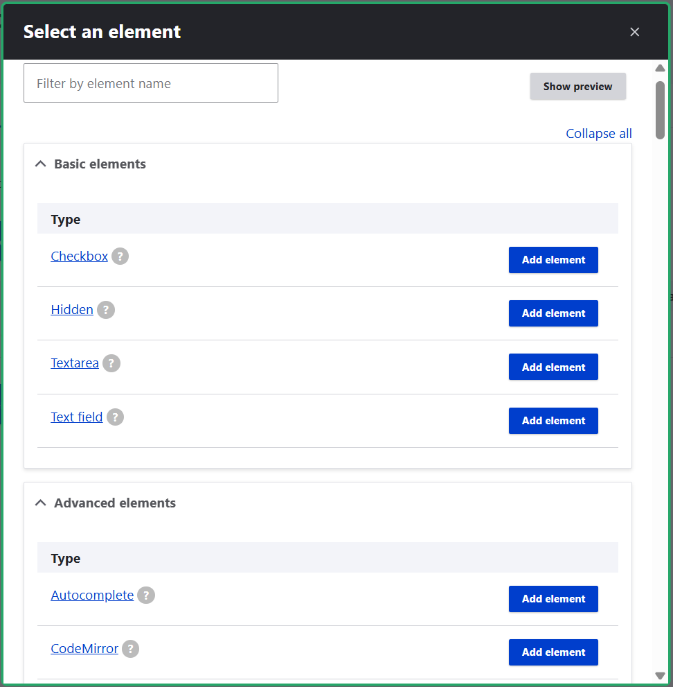Adding elements to a Drupal online form via Drupal’s Webform