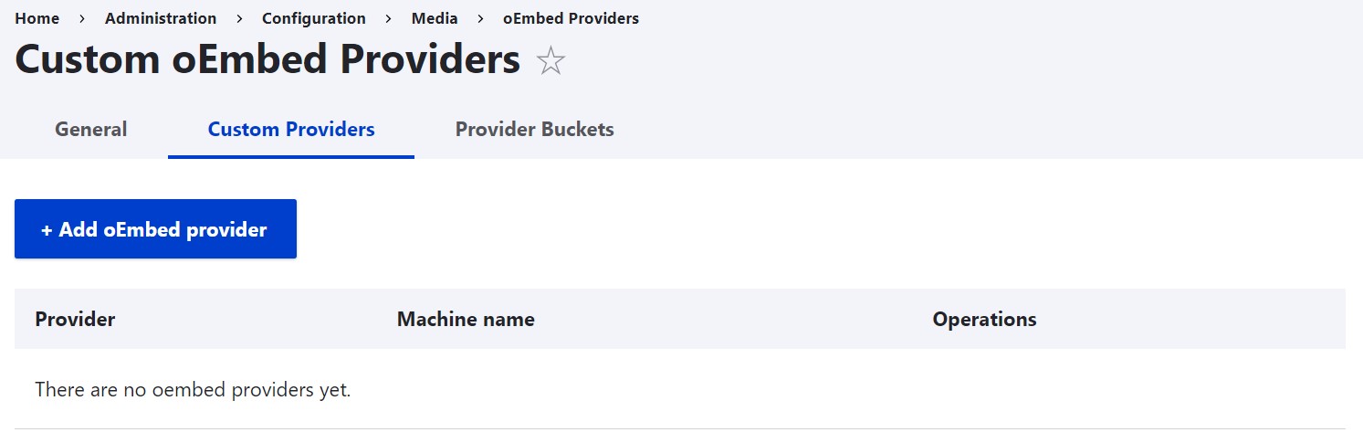 Adding an oEmbed provider to Drupal.