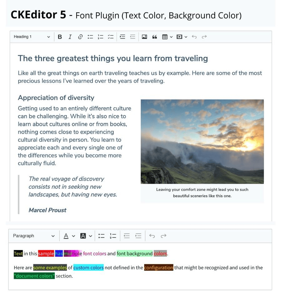 Applying colours with CKEditor 5 Font Plugin in Drupal
