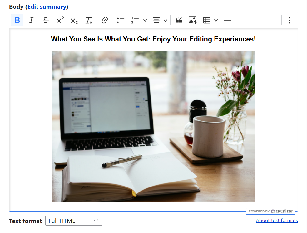 CKEditor 5: the default WYSIWYG editor in Drupal