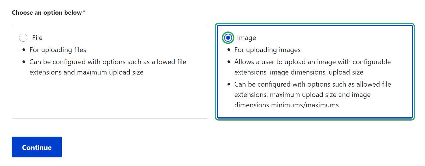 Creating a Drupal field for image file uploads with Uppy