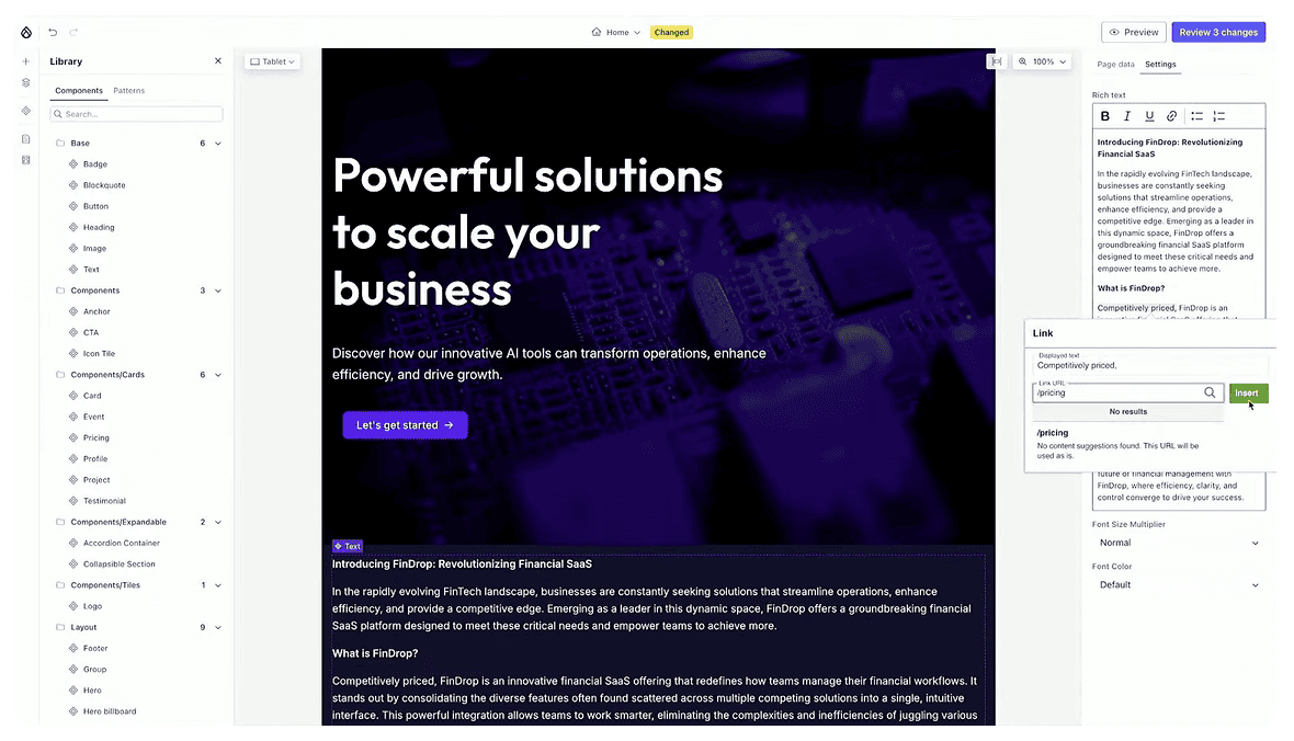 Drupal Canvas already ships with some of the top modules like CKEditor, Metatag, and Webform