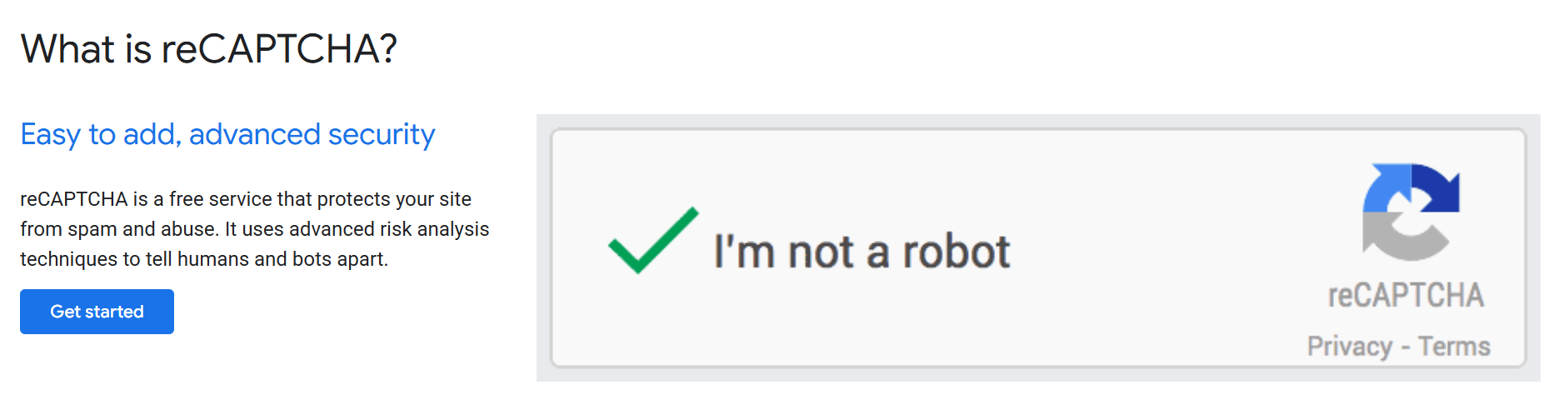 The “I’m not a robot” checkbox