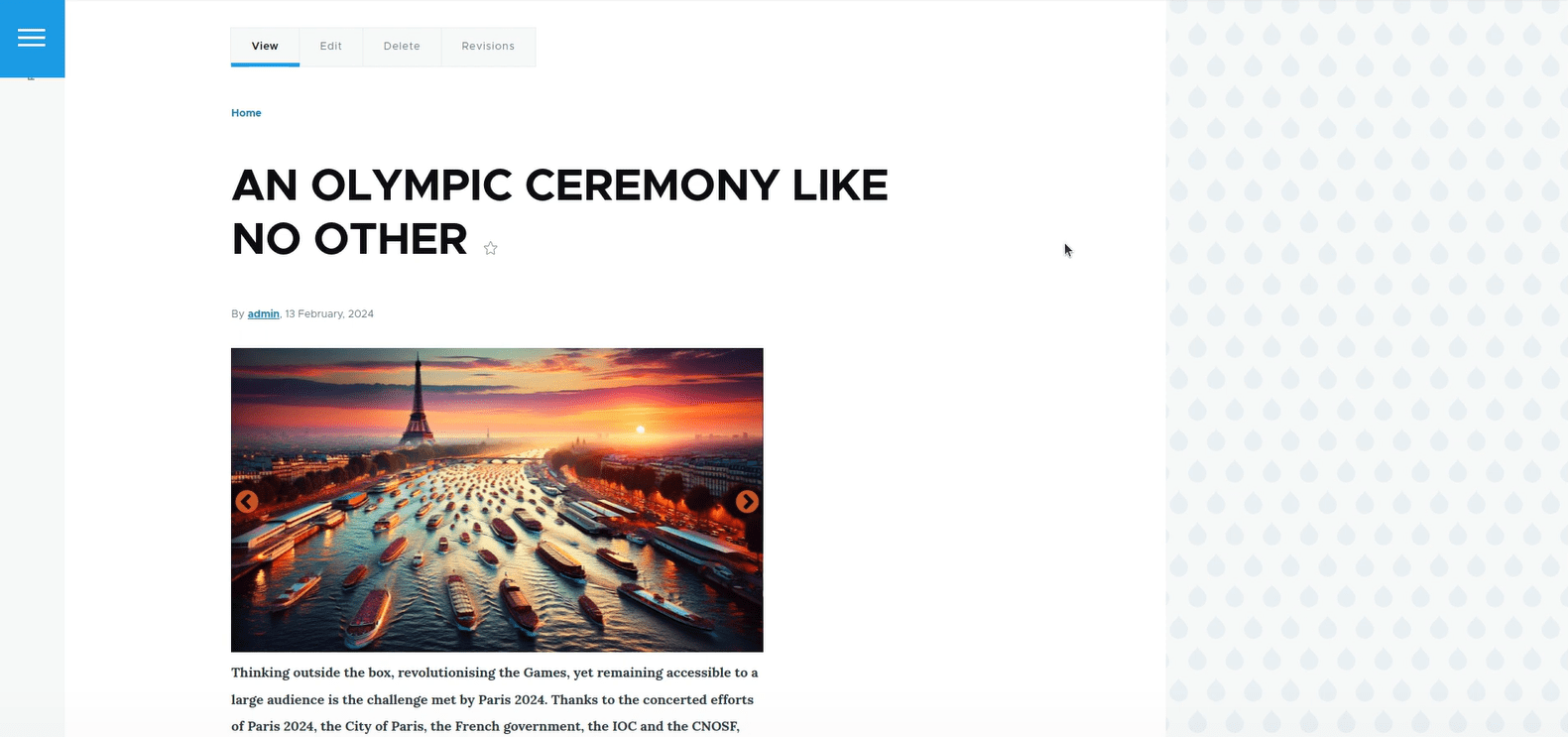 An image gallery generated by DALL-E 3 for the article about the Olympic Ceremony.