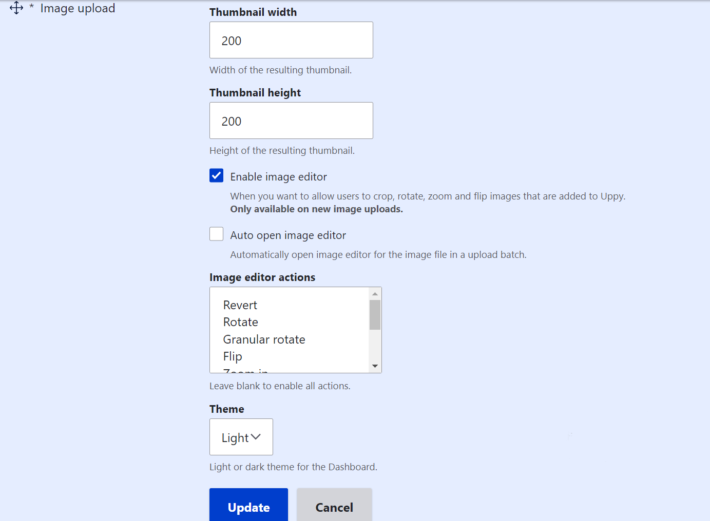 Part 2 of Uppy’s settings in Drupal
