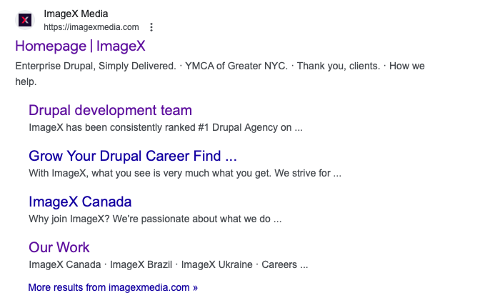 Rich results for a Drupal site