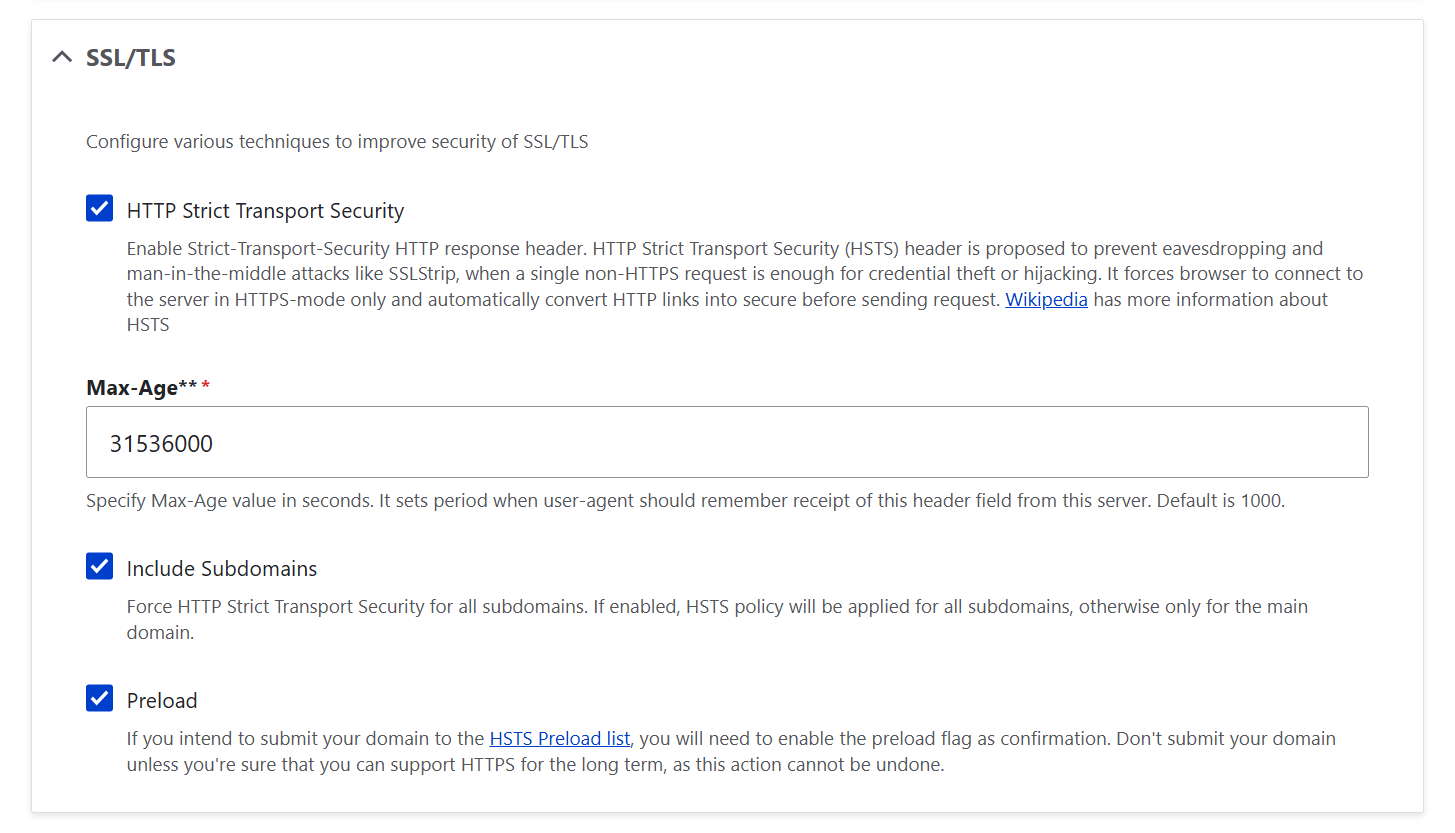 Safe connections settings in Drupal’s SecKit: SSL/TLS