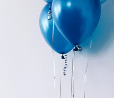 Blue balloons