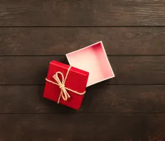 Open gift box