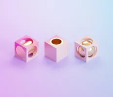 Cubes alternating phases