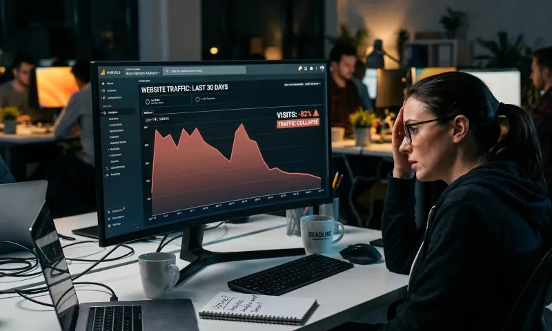 website traffic falling