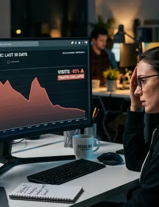 website traffic falling