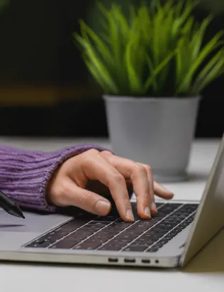 Women working at laptop
