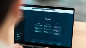 OpenAI ChatGPT on a laptop