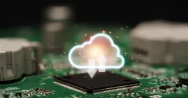 Cloud icon floating above hardware