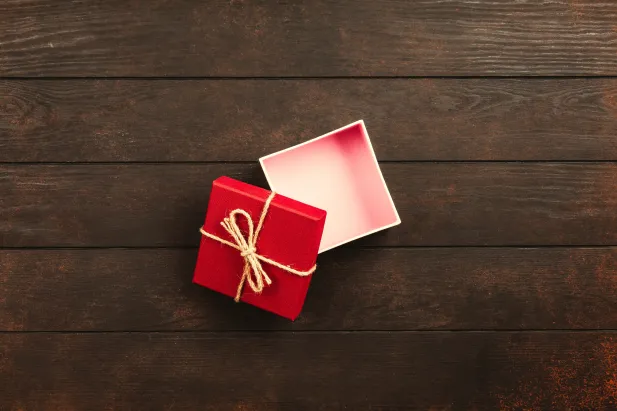 Open gift box