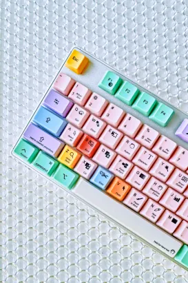 Colourful keyboard