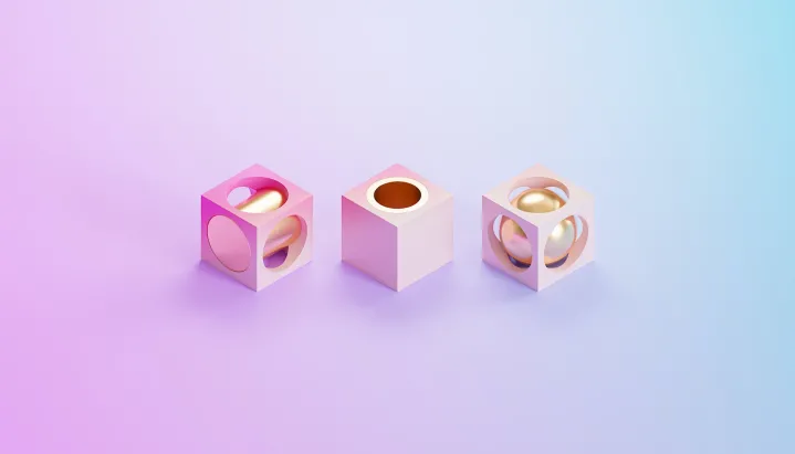 Cubes alternating phases