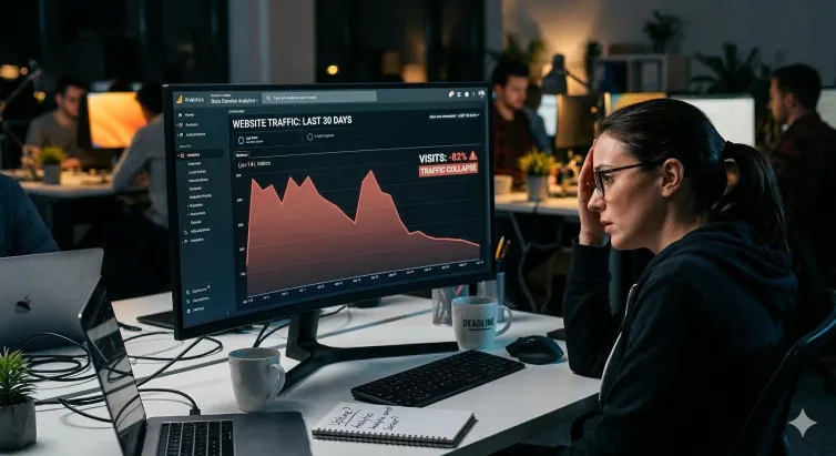 website traffic falling