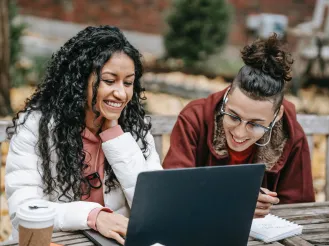 Study group at a higher ed institution
