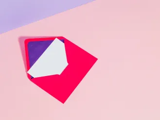 illustration of an open letter and envelope