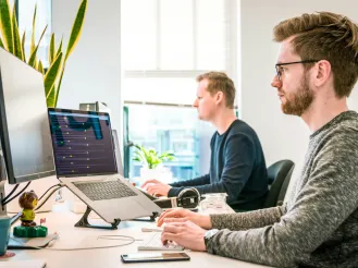 developers working on sites