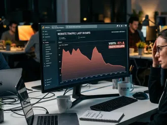 website traffic falling