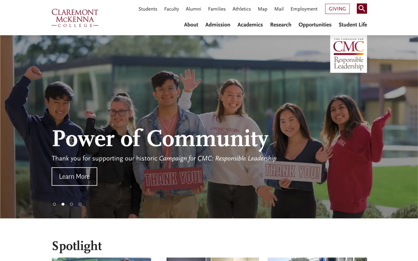 <span>Claremont McKenna College</span>
 Case Study Image
