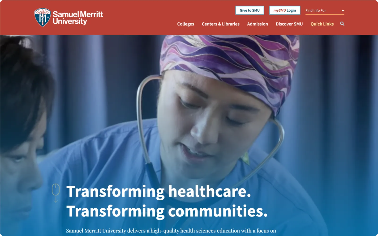<span>Samuel Merritt University</span>
 Case Study Image