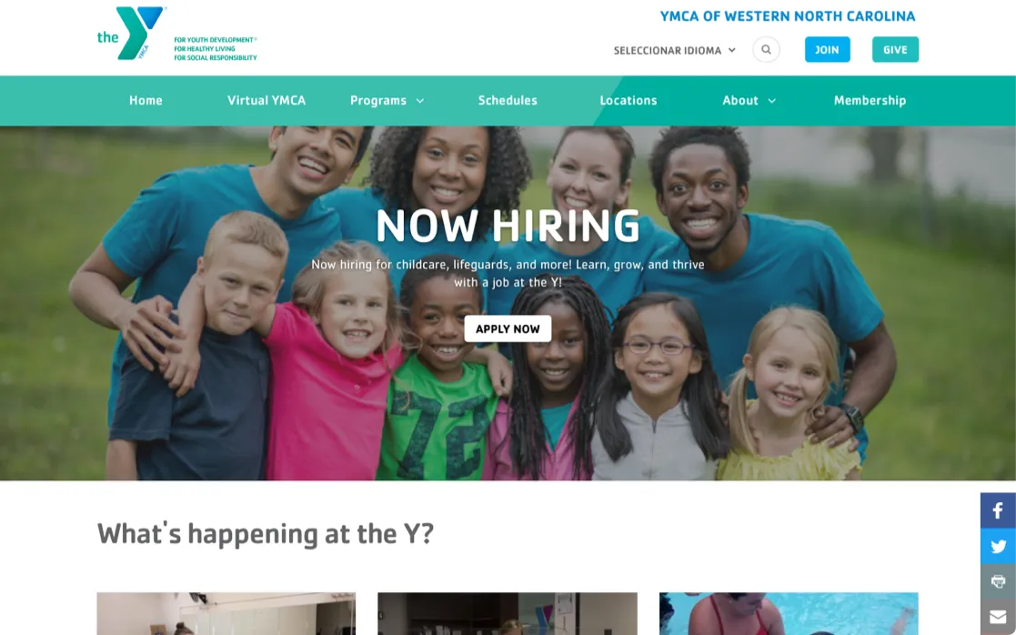 <span>YMCA of Northwest North Carolina</span>
 Case Study Image