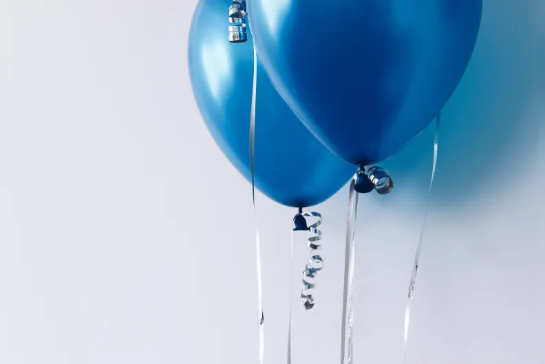 Blue balloons