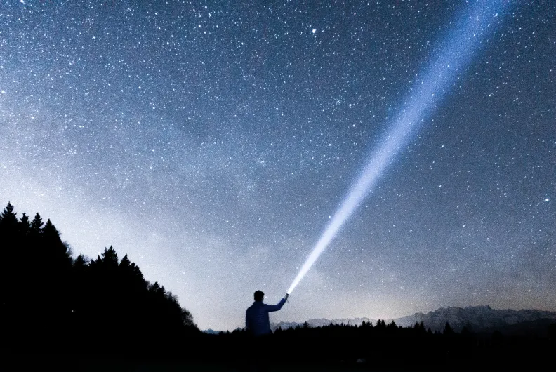 looking out into the night sky to represent the future of Drupal