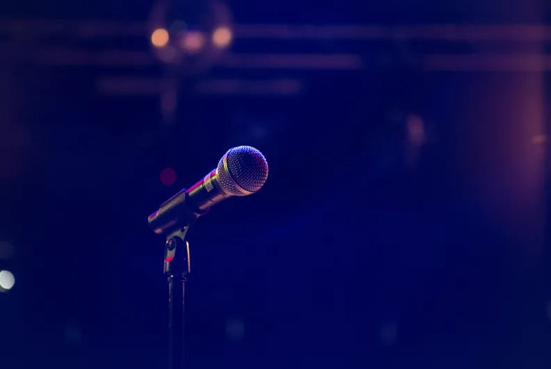 microphone with stand