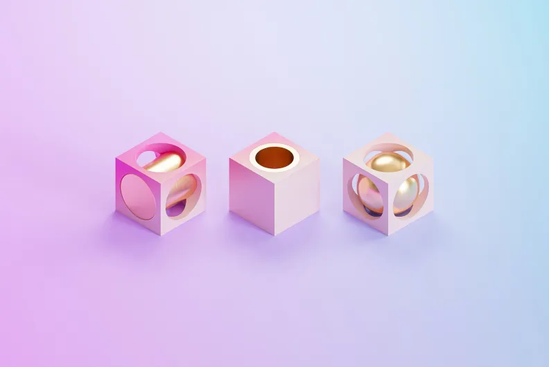 Cubes alternating phases