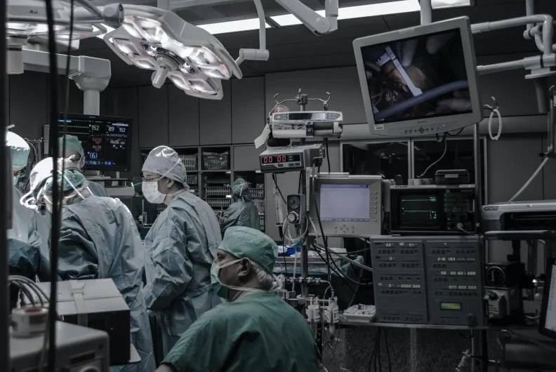 surgeons in a hospital