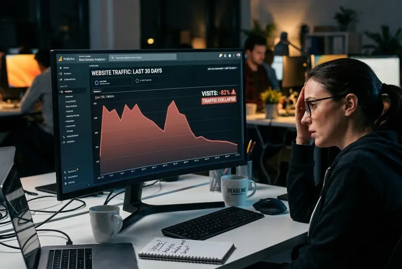 website traffic falling